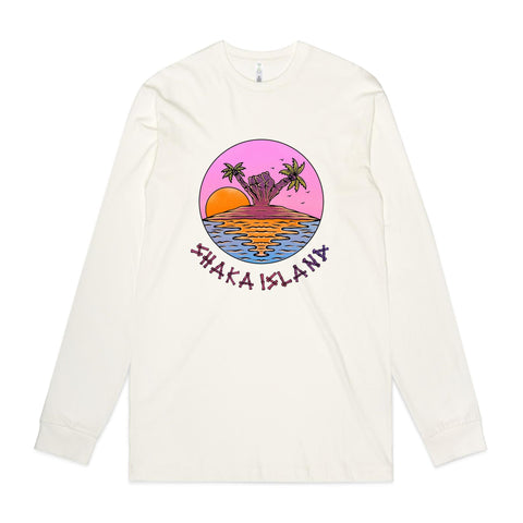 NEW STAPLE L/S Shaka Island - Pink Lemonade