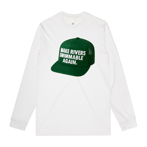 NEW STAPLE L/S Make Rivers Swimmable Again - Green