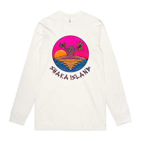 NEW STAPLE L/S Shaka Island - Hot Stuff