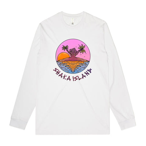 NEW STAPLE L/S Shaka Island - Pink Lemonade