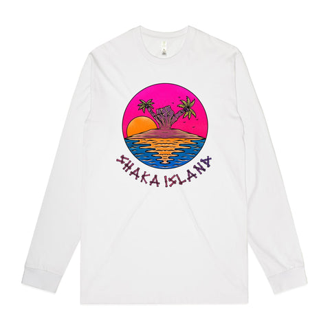 NEW STAPLE L/S Shaka Island - Hot Stuff