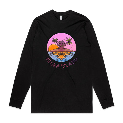 NEW STAPLE L/S Shaka Island - Pink Lemonade