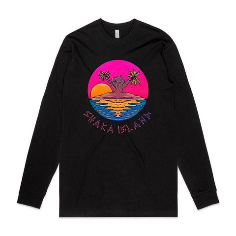 NEW STAPLE L/S Shaka Island - Hot Stuff